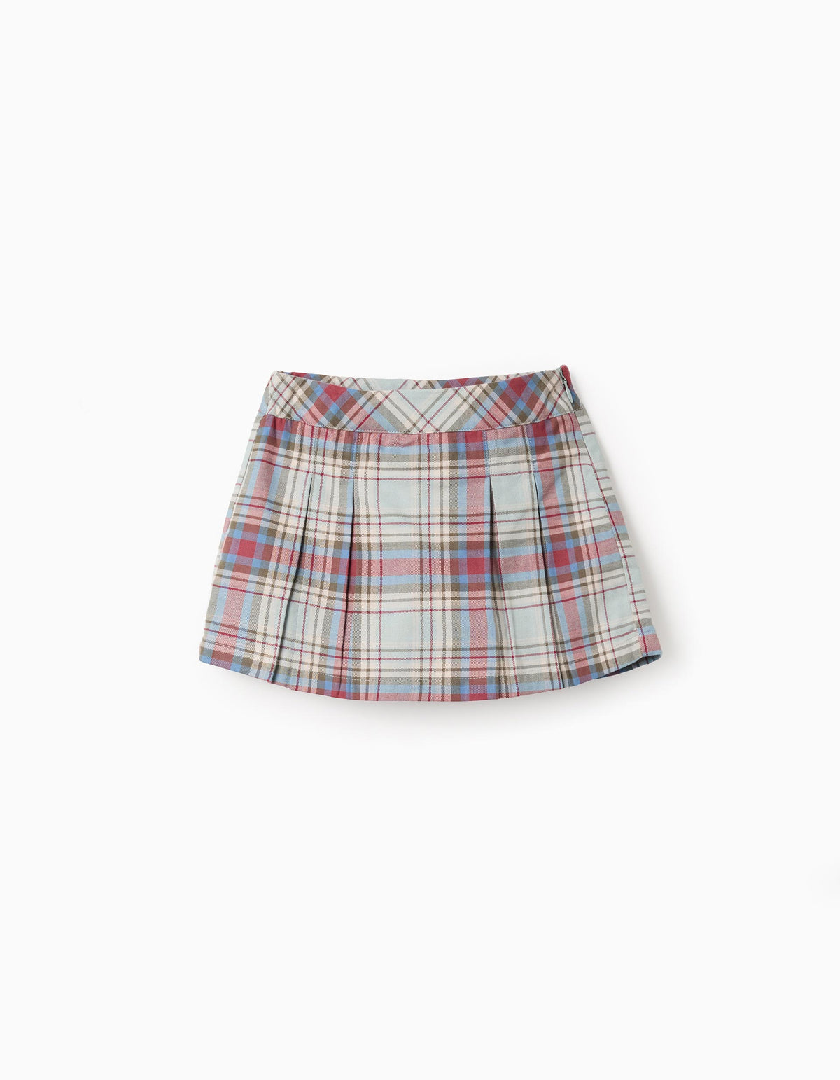 Falda Short Cuadros Verde Zippy®