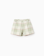 Falda Short Cuadros Verde MentaZippy ESTILO