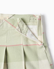 Falda Short Cuadros Verde MentaZippy USO