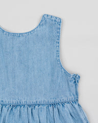 Vestido Denim Sin Mangas Niña