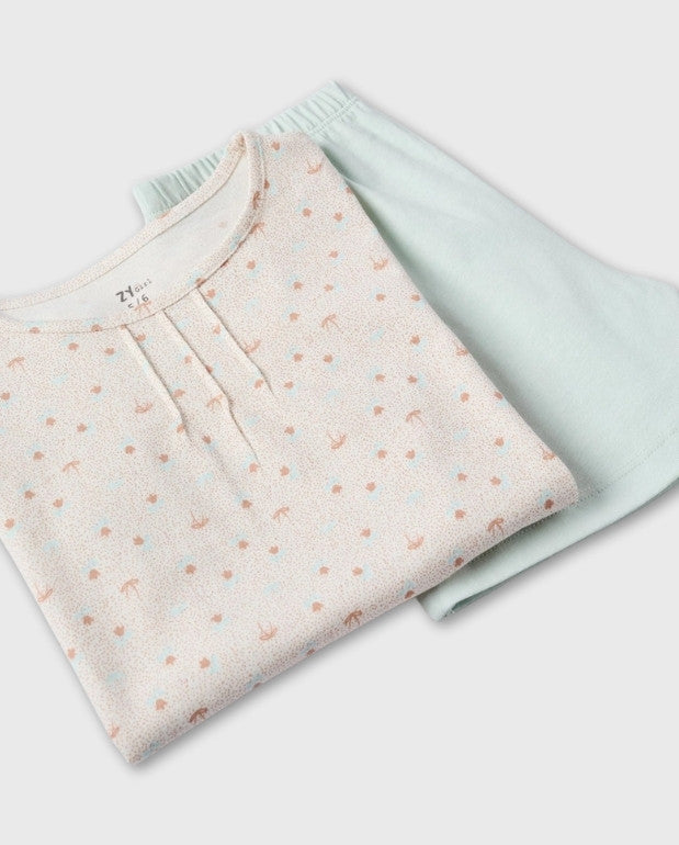 Set 2 Pijamas Estampado Rosa Zippy Niñas