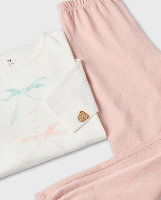 Set 2 Pijamas Estampado Rosa Zippy Moda