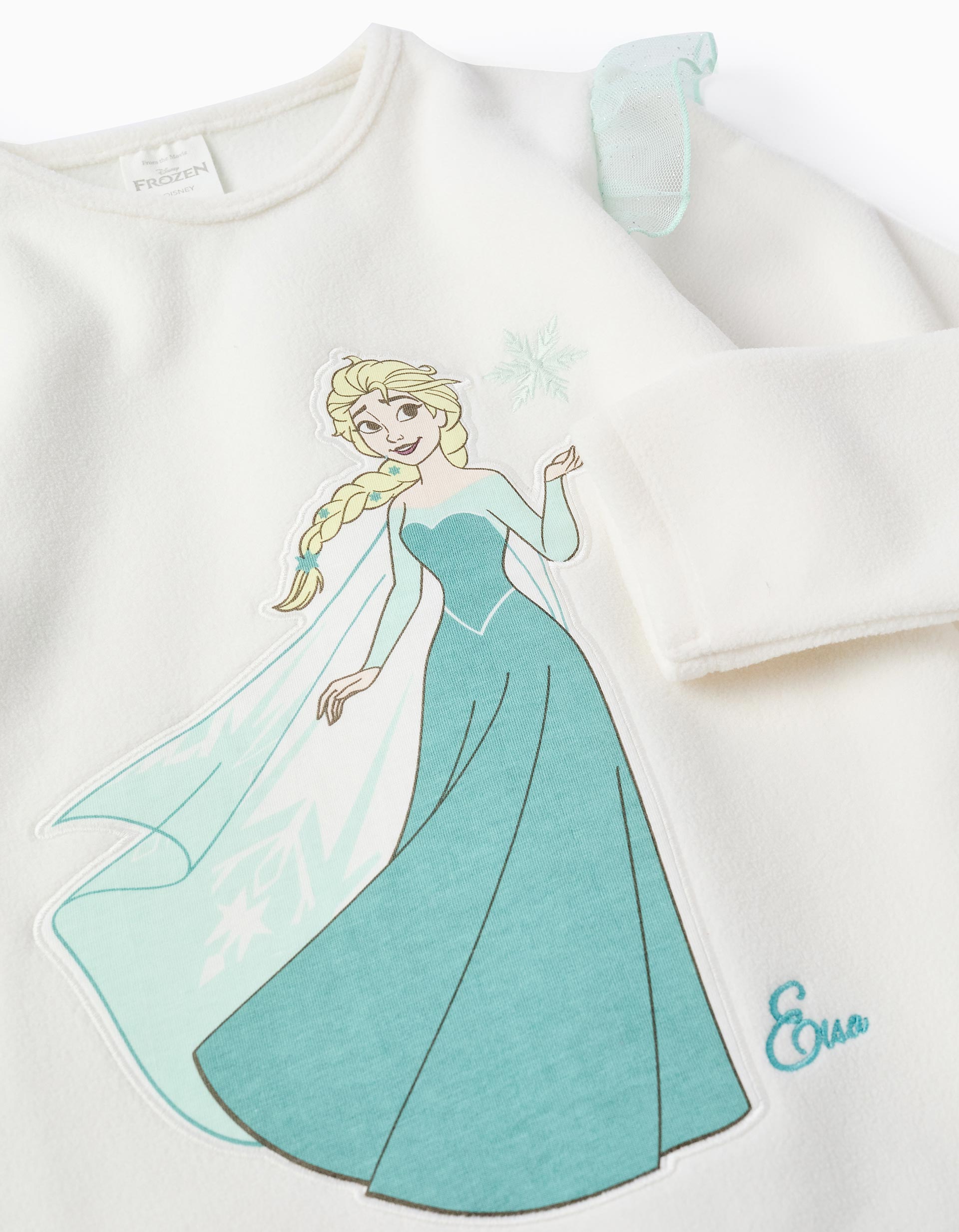 Blusa blanca Elsa con manga larga