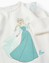 Blusa blanca Elsa con manga larga