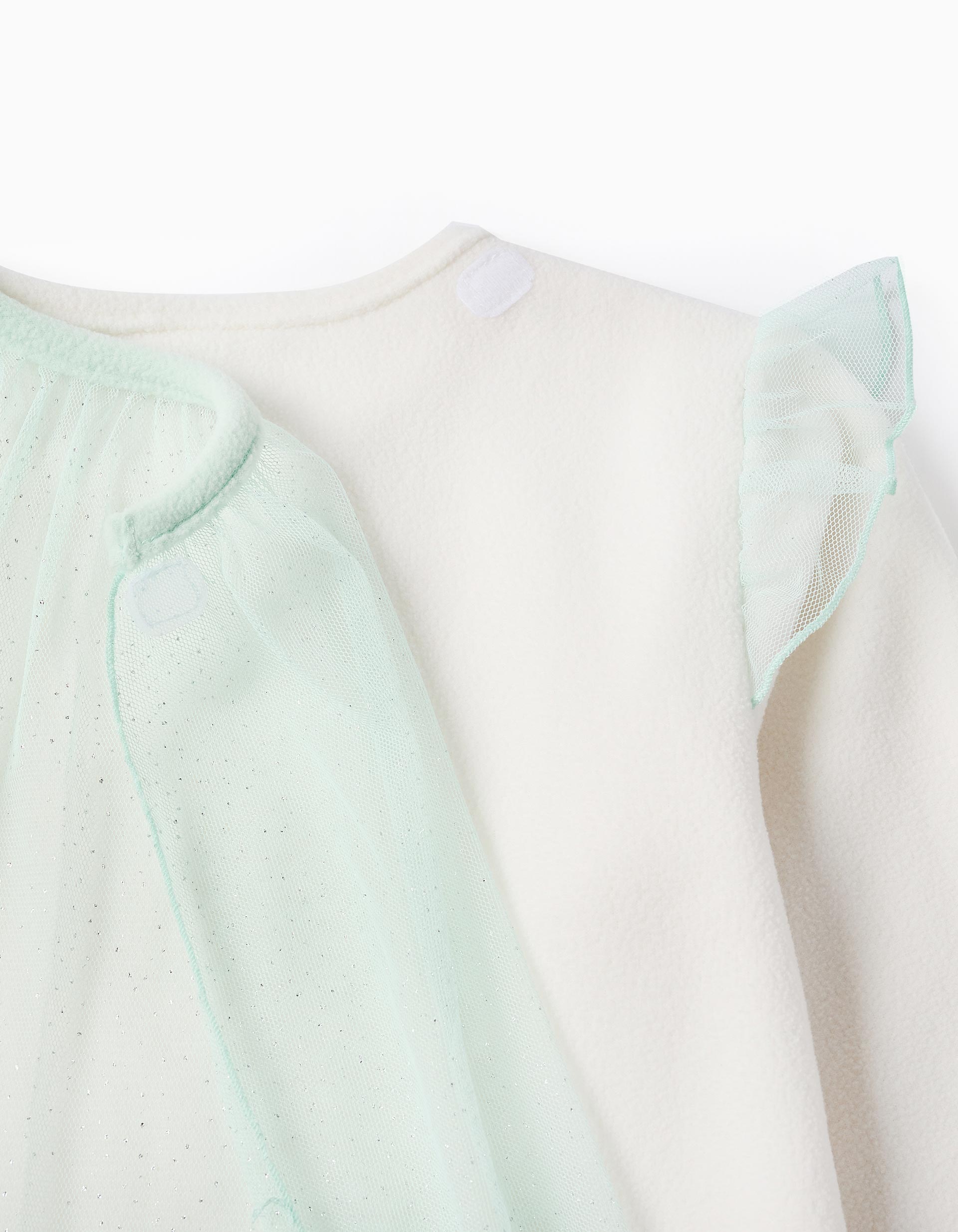Detalle capa tul brillante pijama Frozen