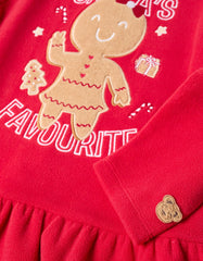 Vista trasera del conjunto navideño