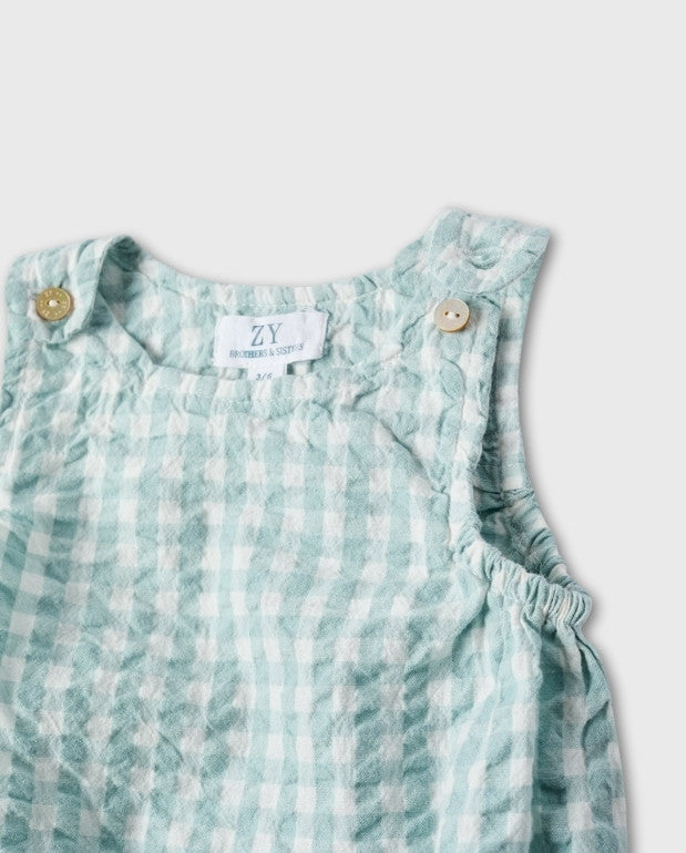 Body Cuadros Azul Zippy Detalle