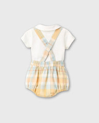 Conjunto Body Cuadros Amarillo Zippy Moda