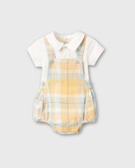 Conjunto Body Cuadros Amarillo Zippy