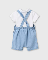 Conjunto Overol Denim Zippy Blue