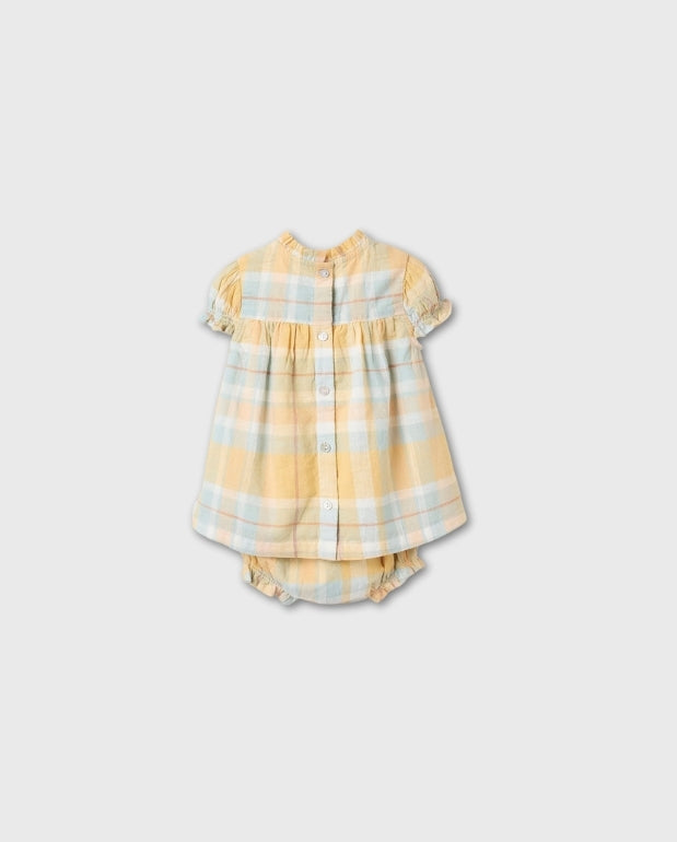 Vestido Cuadros Amarillo Zippy Picnic