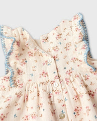 Vestido Estampado Floral Beige Zippy Diseño