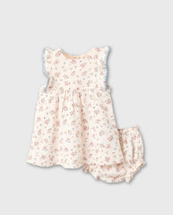 Vestido Estampado Floral Beige Zippy