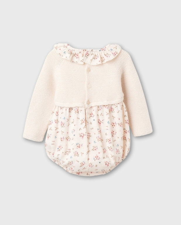 Body Combinado Flores Beige Zippy