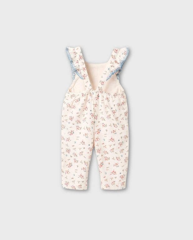 Enterizo Estampado Flores Beige Bebe Zippy Verano