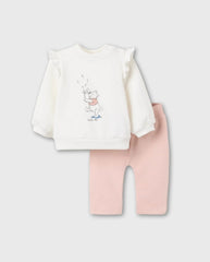 Conjuto Sudadera Winnie Pooh Rosa Zippy