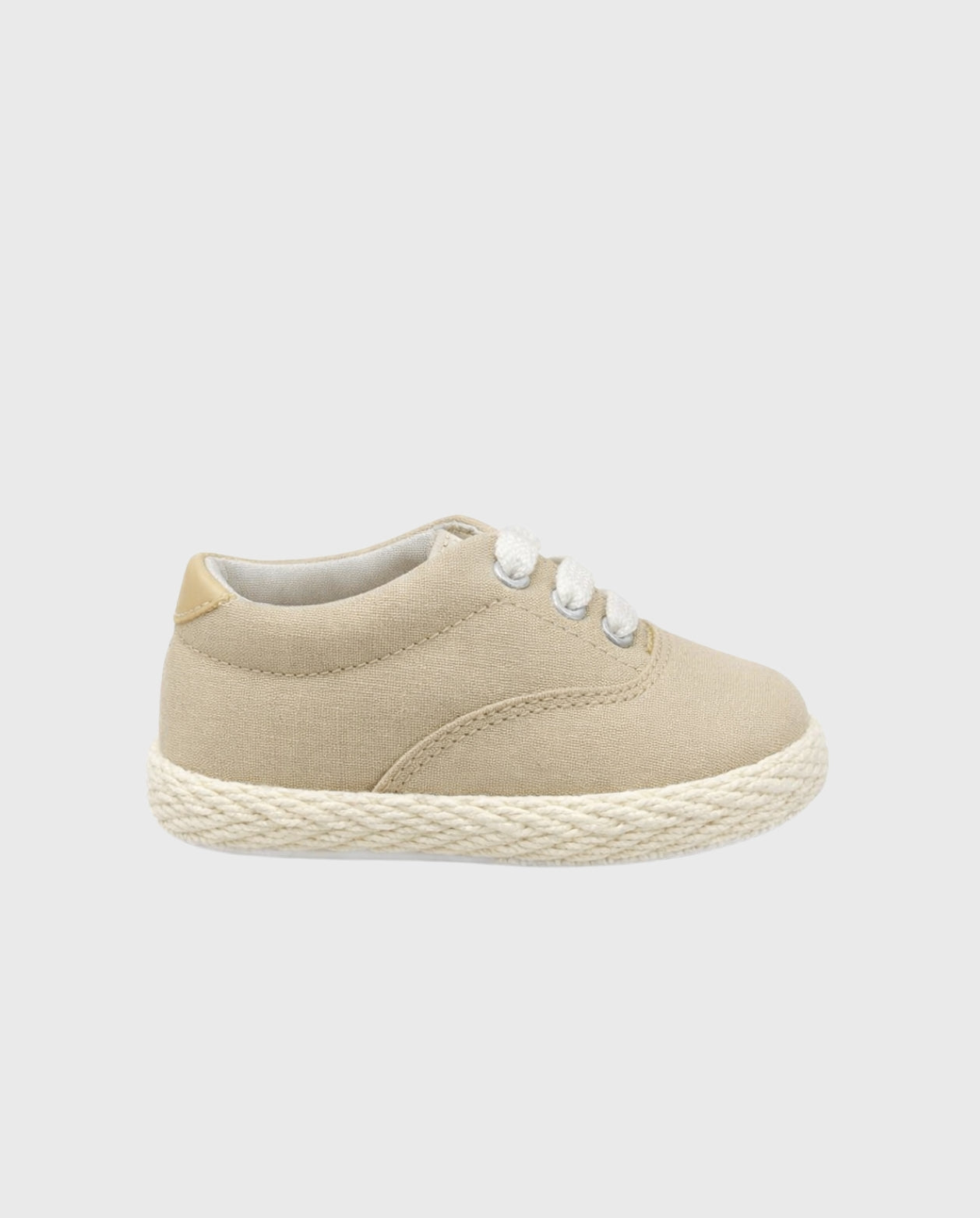 Zapato Lona Beige Niño JV detalle