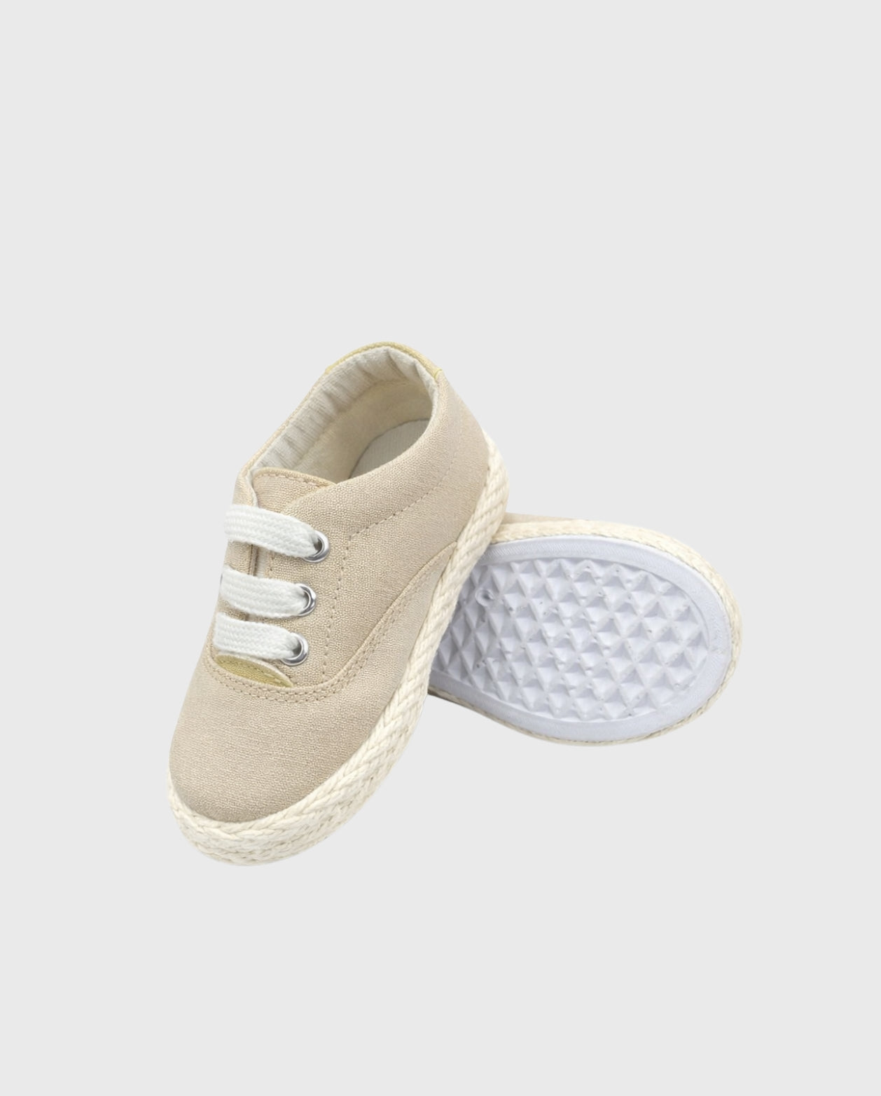 Zapato Lona Beige Niño JV suela