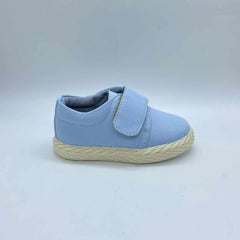 Zapato Velcro Yute Azul Cielo detalle