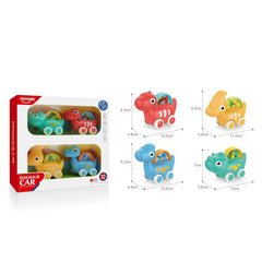Set de Juguetes Carros Dinosaurios medidas