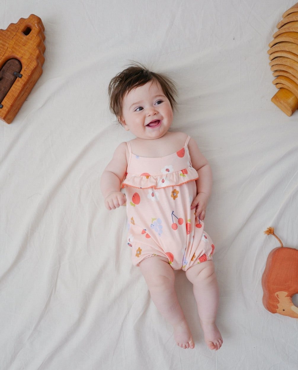 Pelele Estampado Mariquita Rosa Boboli bebe