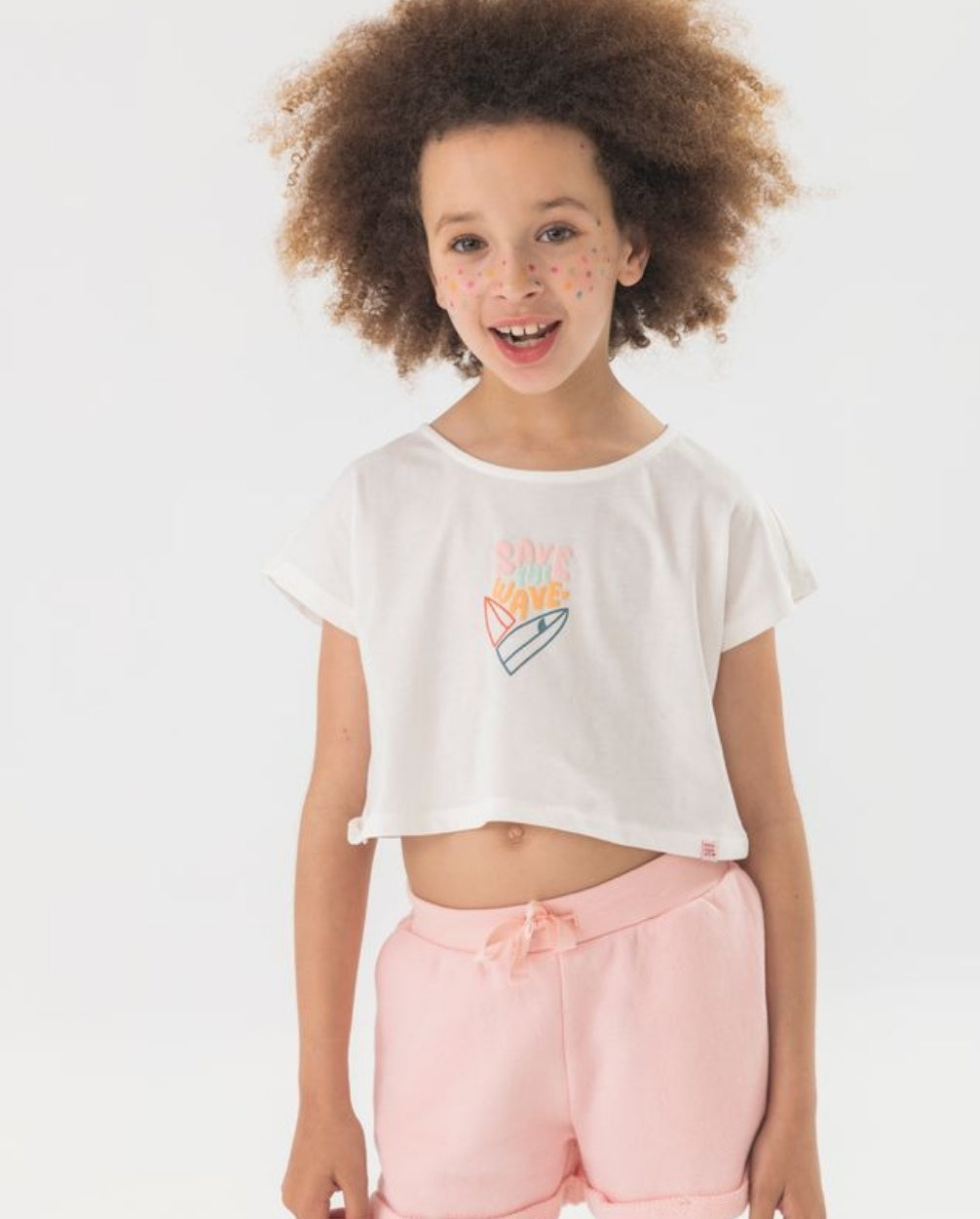 Conjunto Short Rosa Boboli niña