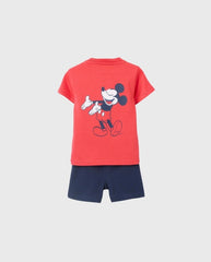 Conjunto Bermuda Mickey Rojo Zippy diseño