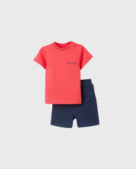 Conjunto Bermuda Mickey Rojo Zippy