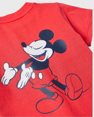 Conjunto Bermuda Mickey Rojo Zippy estampado