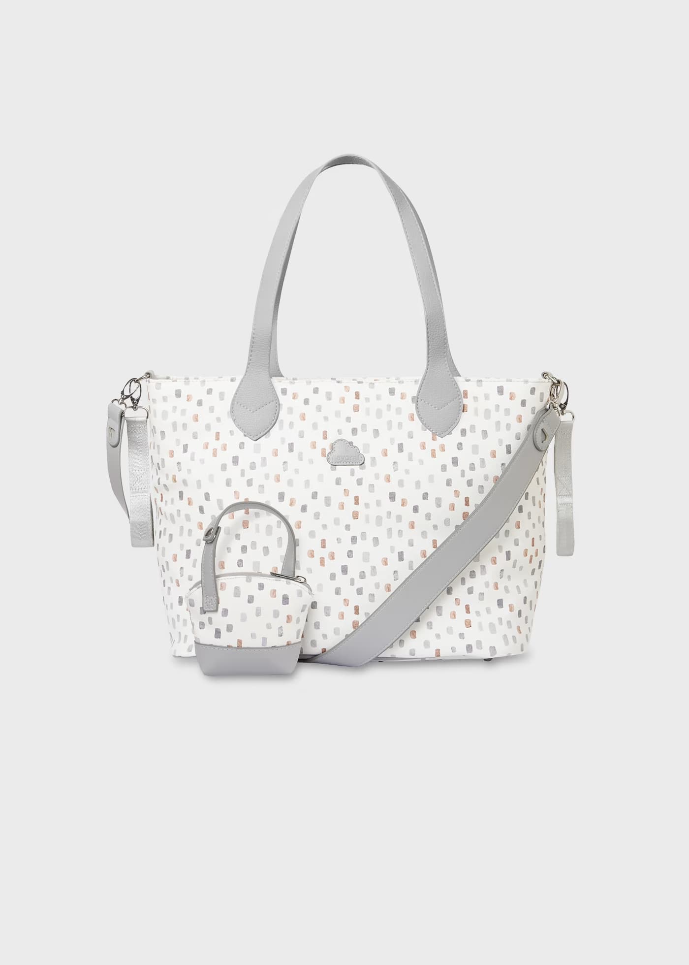 Bolso Pañaleras Estampado Gris Mayoral