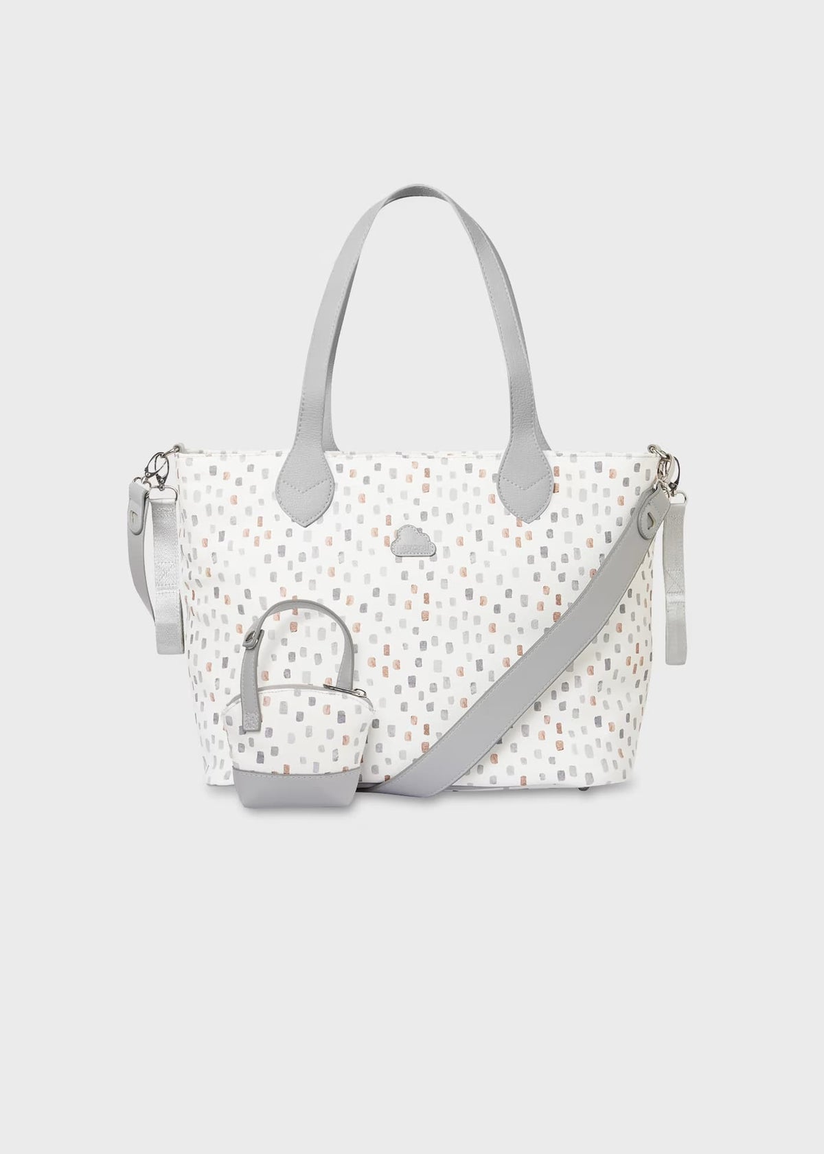 Bolso Pañaleras Estampado Gris Mayoral