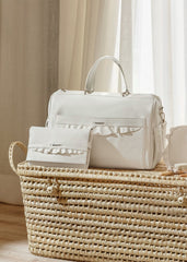 Bolso Pañalera Volantes Blanco Mayoral
