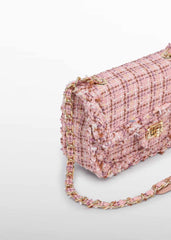 Bolso Tweed Rosa Pastel Abel & Lula