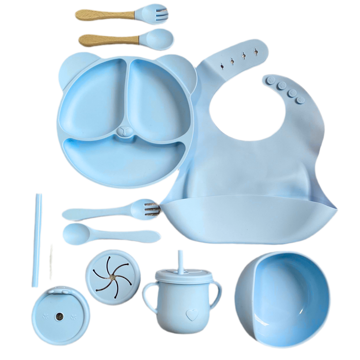 Set de Vajilla En Silicona Oso