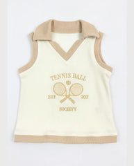 Blusa Cuello Tenis Ball cafe