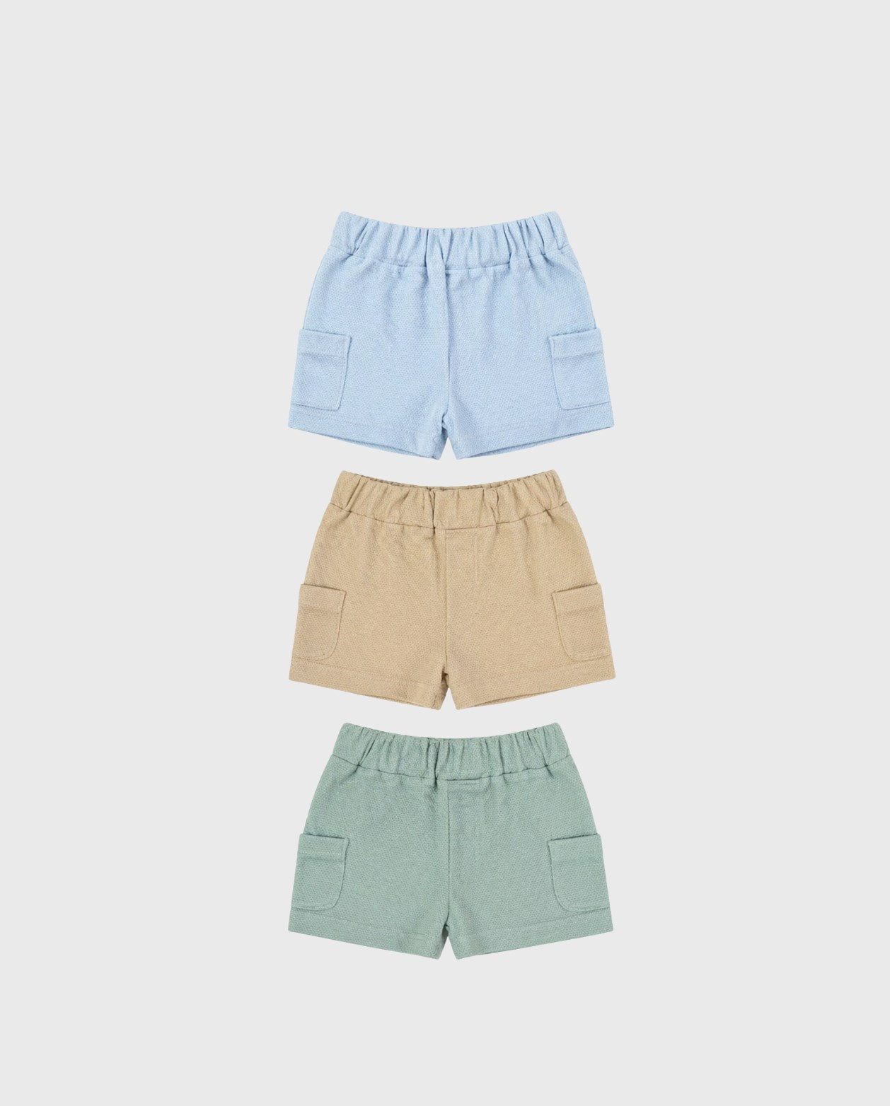 Set 3 Bermudas Bolsillos Bebé Niño