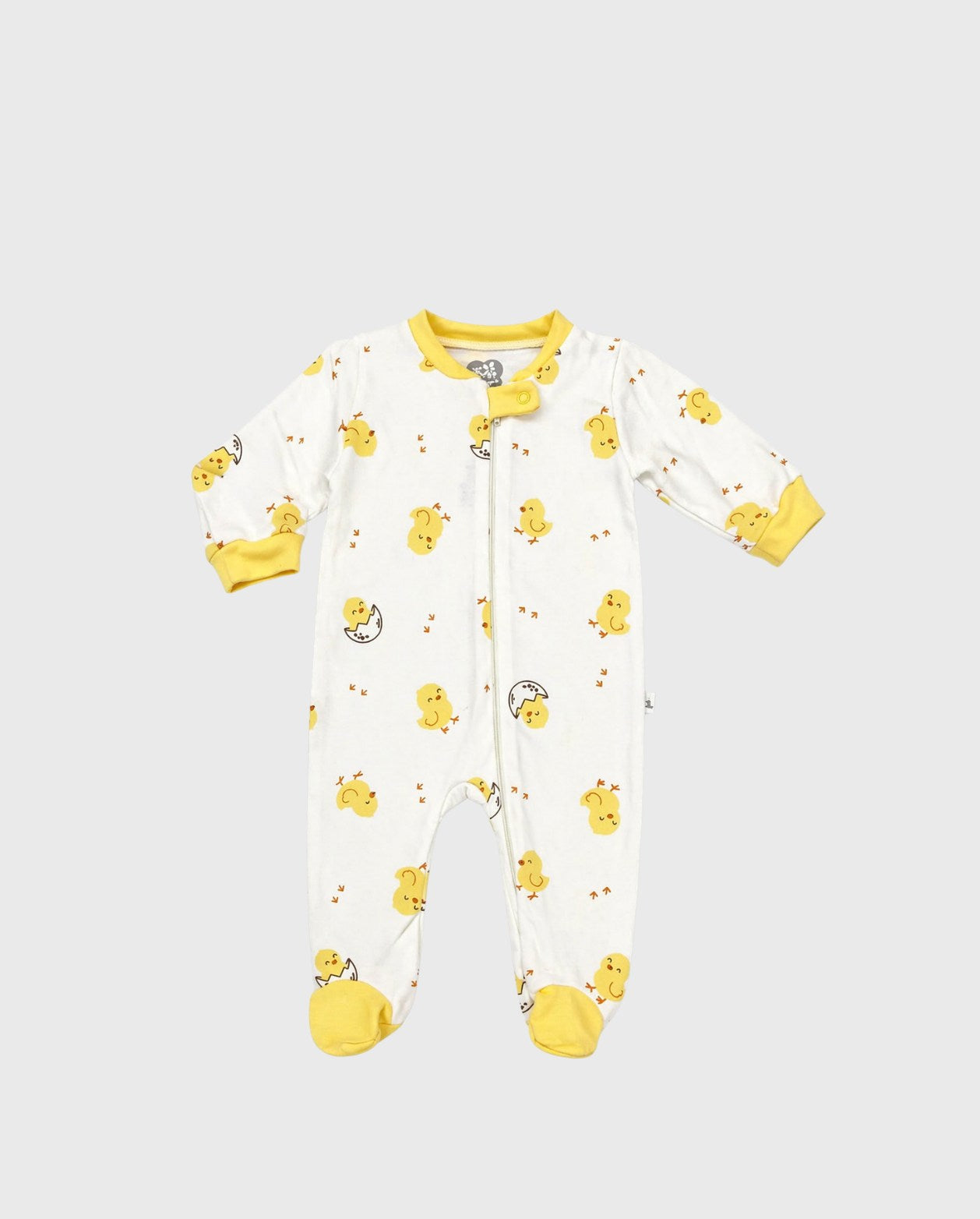 Pijama Enteriza Estampado Pollos Amarillo