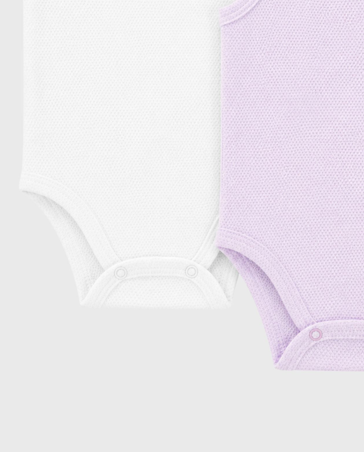 Set 4 Piezas Body Short Bebé Niña estilo 