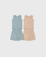 Set 4 Piezas Bermuda Body Sisa Bebé Niño