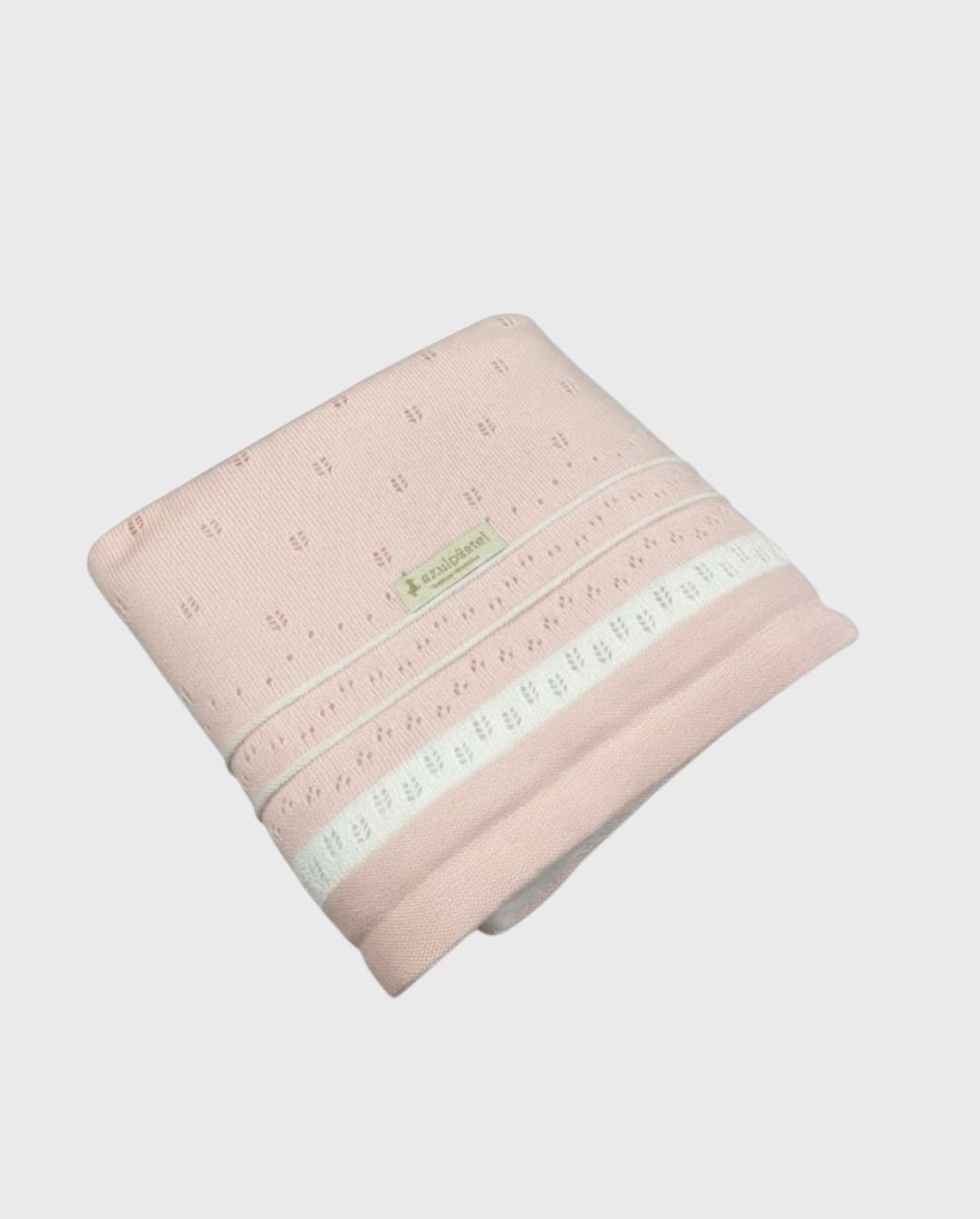 Cobija Tricot Doble Faz Rosa enfoque