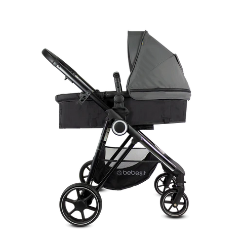 Coche Con Porta Bebé Cosmos Gris Bebesit Modelo