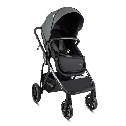 Coche Con Porta Bebé Cosmos Gris Bebesit Diseño