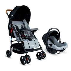 Coche Con Porta Bebé Summer Gris Bebesit