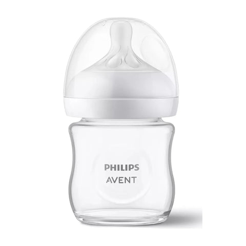 Tetero Natural Response 3.0 4oz Vidrio Avent Tapa 