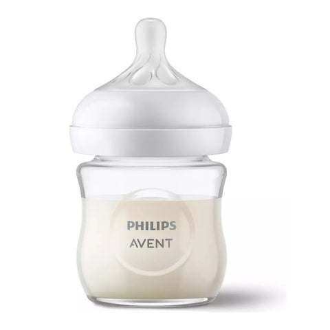 Tetero Natural Response 3.0 4oz Vidrio Avent Diseño 