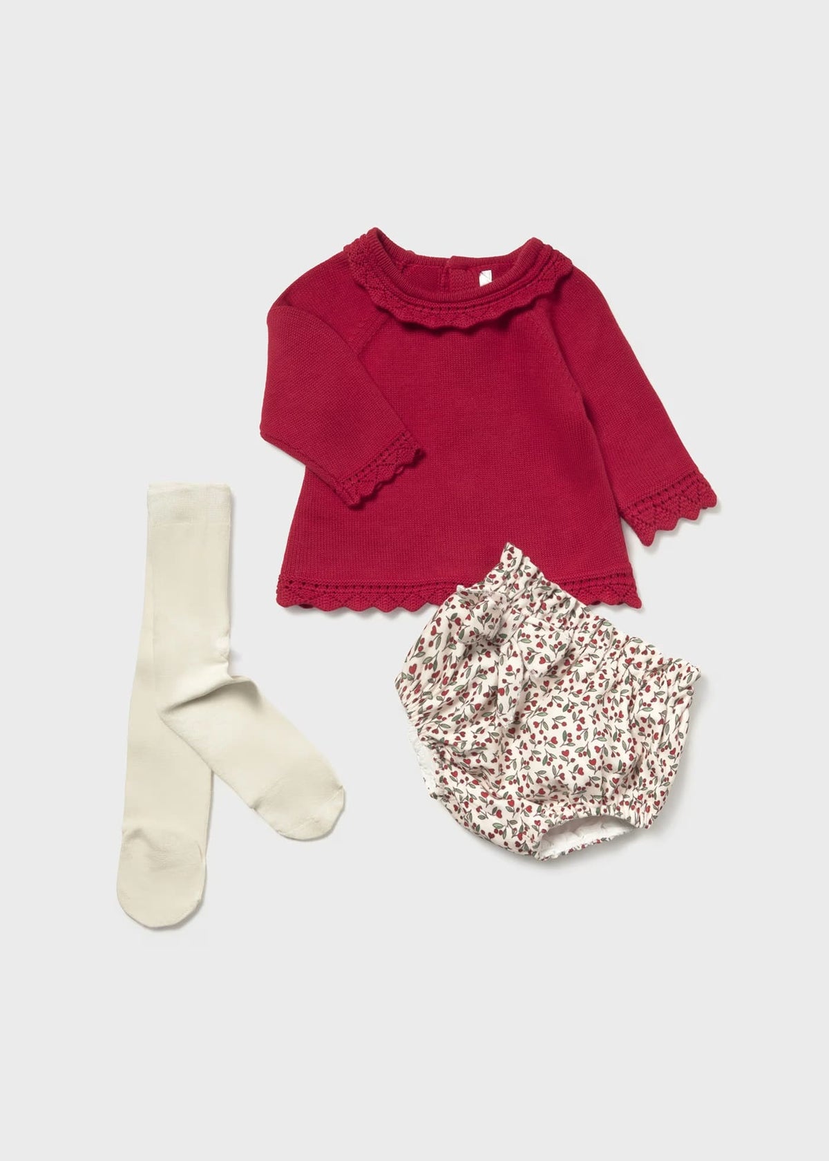 Conjunto Saco Tricot Rojo Mayoral
