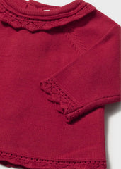 Conjunto Saco Tricot Rojo Mayoral detalle 