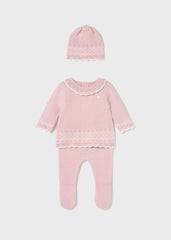 Set Primer Día Tricot Cuello Rosa Mayoral