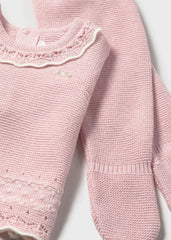 Set Primer Día Tricot Cuello Rosa Mayoral Modelo