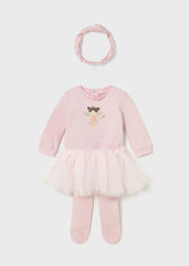 Conjunto Tutu Hadas con Balaca Rosa Mayoral